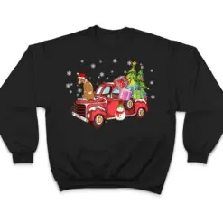 Whippet Riding Red Truck Merry Christmas Dog Lover Gifts T Shirt Whippet Riding Red Truck Merry Christmas Dog Lover Gifts T Shirt