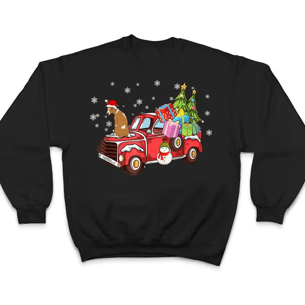 Whippet-Riding-Red-Truck-Merry-Christmas-Dog-Lover-Gifts-T-Shirt-4 Whippet Riding Red Truck Merry Christmas Dog Lover Gifts T Shirt