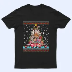 Whippets Dog Christmas Lights Christmas T Shirt