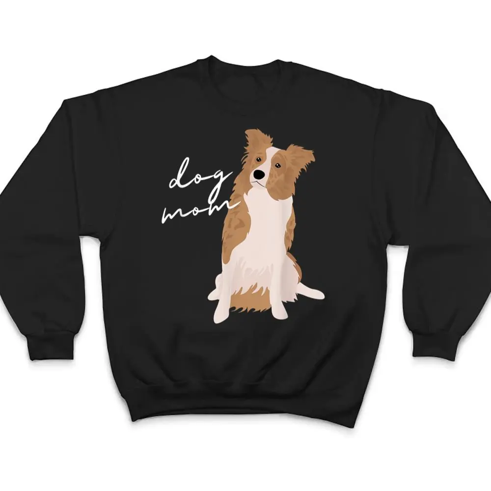 White-Red-Merle-Border-Collie-Dog-Mom-Dog-Mom-Woman-T-Shirt-4 White & Red Merle Border Collie Dog Mom Dog Mom Woman T Shirt