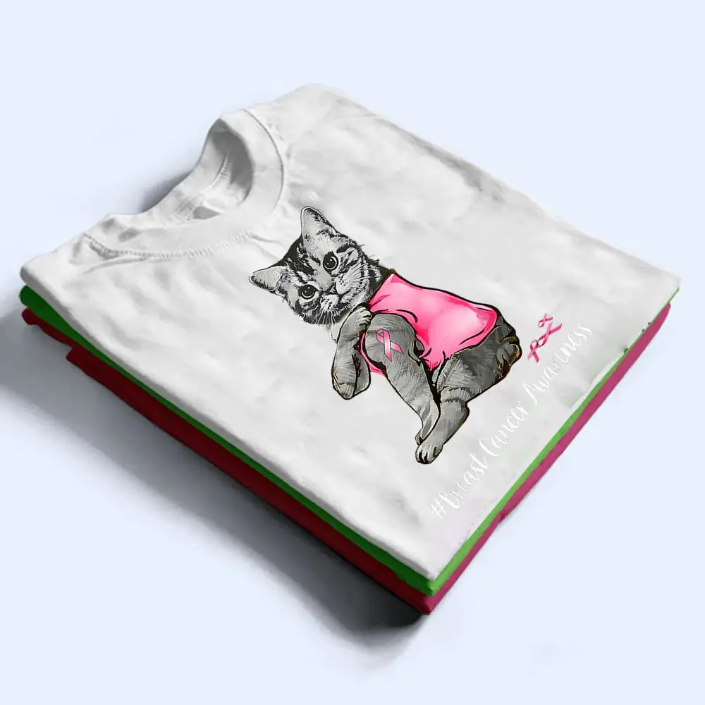 Woman-Funny-Cat-Pink-Ribbon-In-October-We-Wear-Pink-Breast-T-Shirt-1 Woman Funny Cat Pink Ribbon In October We Wear Pink Breast T Shirt