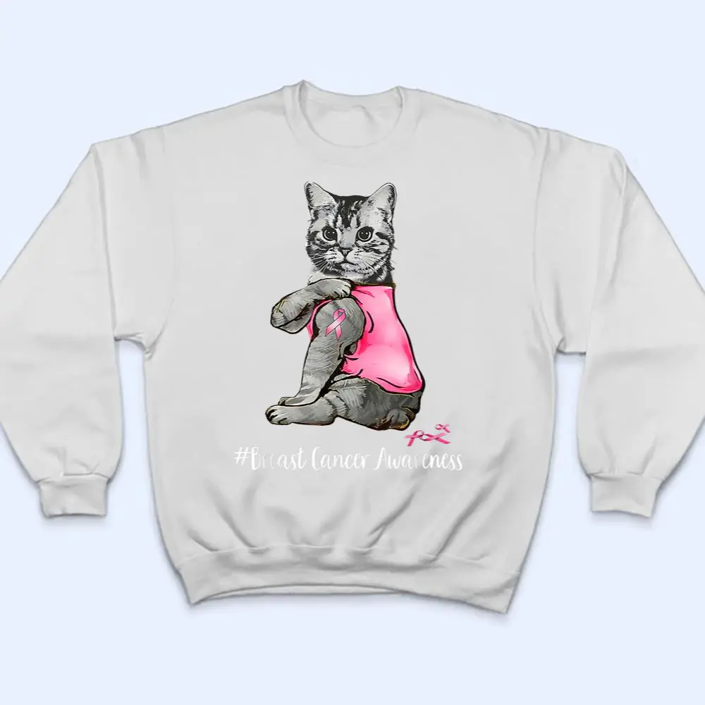 Woman-Funny-Cat-Pink-Ribbon-In-October-We-Wear-Pink-Breast-T-Shirt-4 Woman Funny Cat Pink Ribbon In October We Wear Pink Breast T Shirt