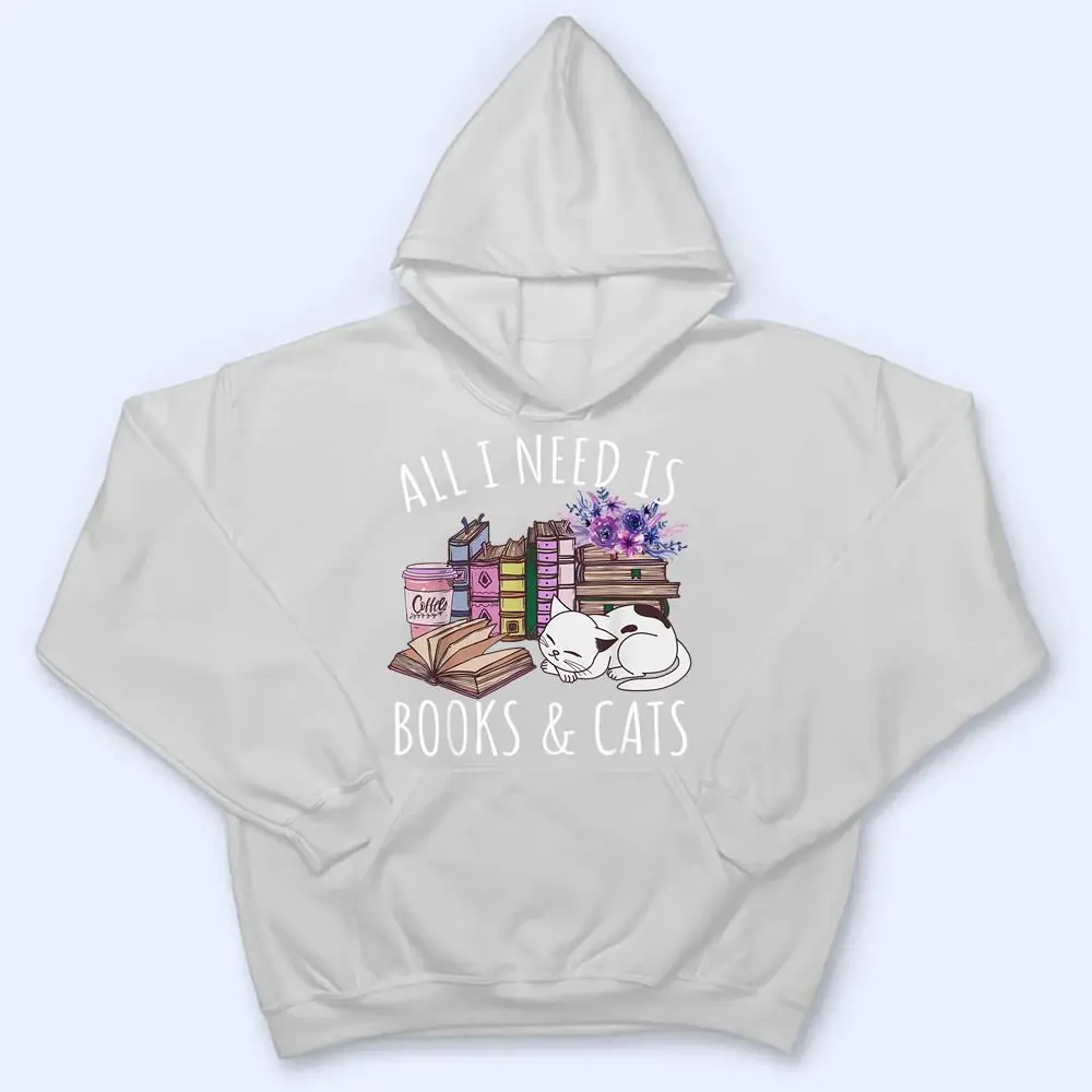 Women-All-I-Need-Is-Books-And-Cats-Cat-Lover-Kitten-Reading-T-Shirt-3 Women All I Need Is Books And Cats Cat Lover Kitten Reading T Shirt