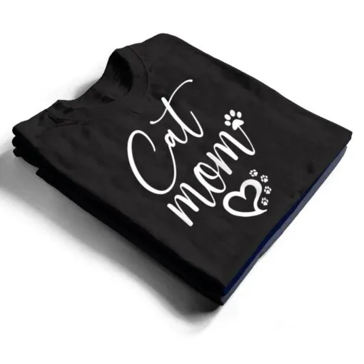 Womens Cat Mom T Shirt