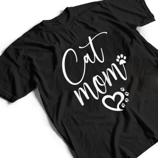 Womens Cat Mom T Shirt