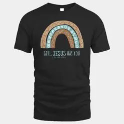 Womens Cute Christian Boho Rainbow shirt