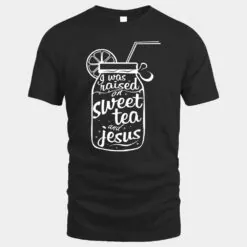 Womens Cute Christian-Raised on Sweet tea and Jesus