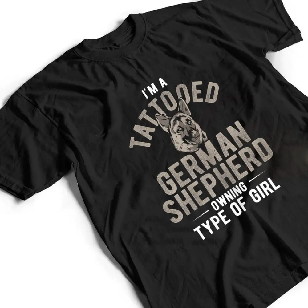 Womens-Dog-Tattooed-Shepherd-Owning-Girl-German-Shepherd-Ver-1-T-Shirt-2 Womens Dog Tattooed Shepherd Owning Girl German Shepherd Ver 1 T Shirt
