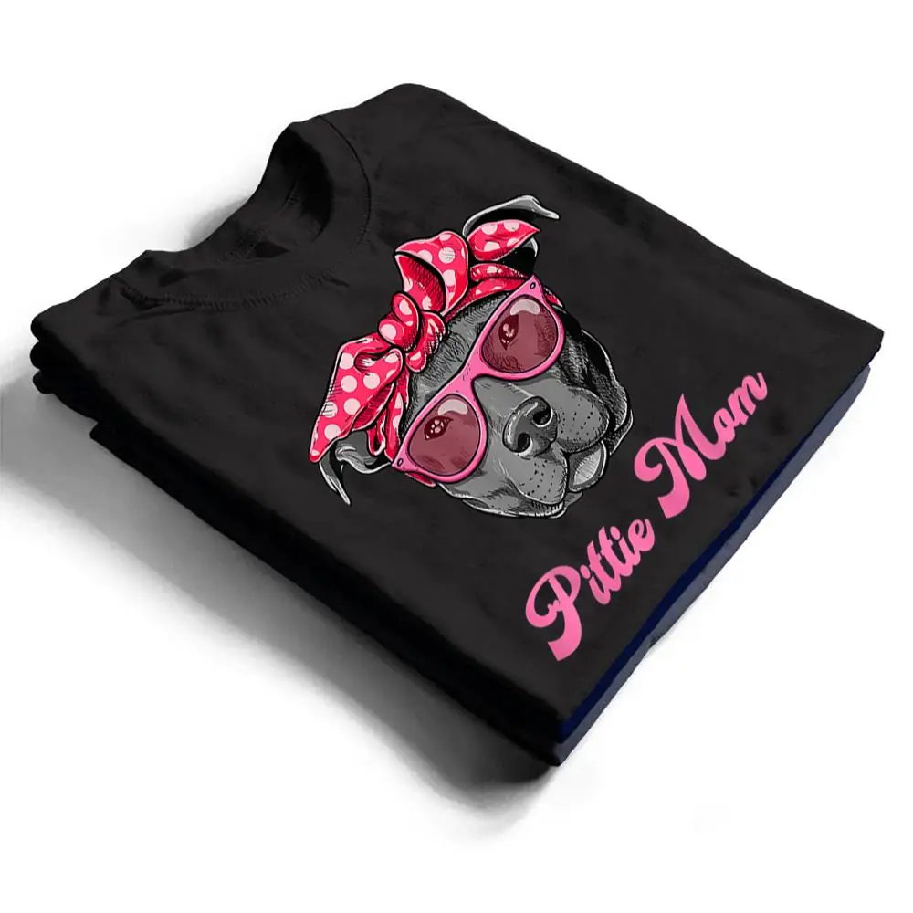 Womens-Funny-PITTIE-MOM-Women-Cool-Pitbull-Dog-Retro-T-Shirt-1 Womens Funny PITTIE MOM Women Cool Pitbull Dog Retro T Shirt