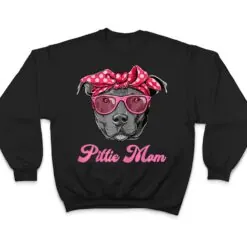 Womens Funny PITTIE MOM Women Cool Pitbull Dog Retro T Shirt Womens Funny PITTIE MOM Women Cool Pitbull Dog Retro T Shirt