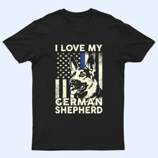 Womens I Love My Dogs   German Shepherd Dog T Shirt