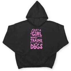 Womens Just A Girl Who Trains Dog Training Animal Lover Pet Trainer T Shirt Womens Just A Girl Who Trains Dog Training Animal Lover Pet Trainer T Shirt