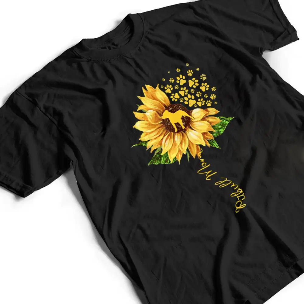 Womens-Sunflower-Pitbull-Mom-Dog-Lover-Mothers-Day-Dog-T-Shirt-2 Womens Sunflower Pitbull Mom Dog Lover Mother's Day Dog T Shirt
