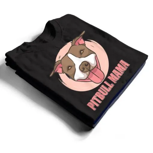 Womens pit bull dog pitbull face pitbull lover pitty mom T Shirt