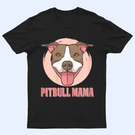 Womens pit bull dog pitbull face  pitbull lover  pitty mom T Shirt