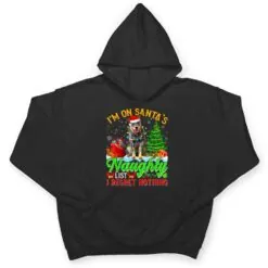 Xmas Australian Cattle Dog On Santa's Naughty Funny List T Shirt Xmas Australian Cattle Dog On Santa's Naughty Funny List T Shirt