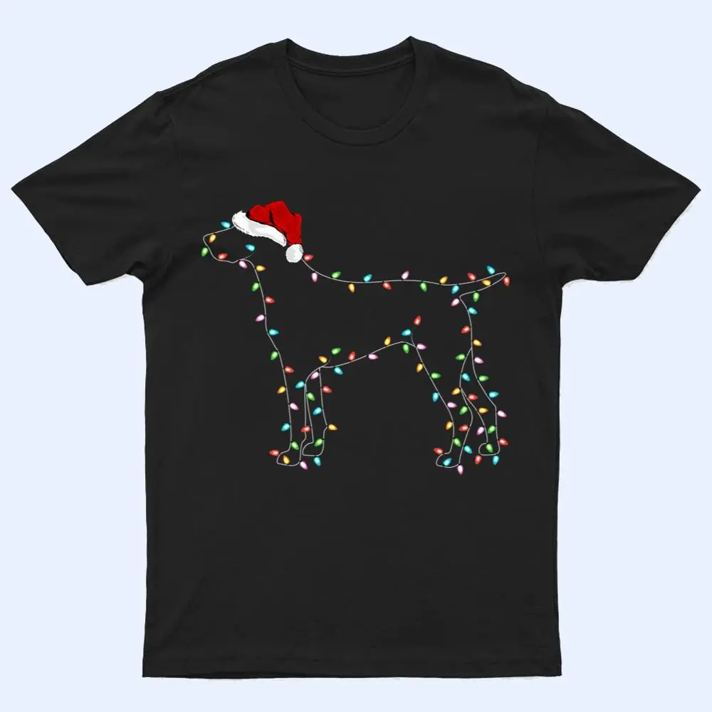 Xmas Lighting Santa German Shorthaired Pointer Dog Christmas T Shirt Xmas Lighting Santa German Shorthaired Pointer Dog Christmas T Shirt