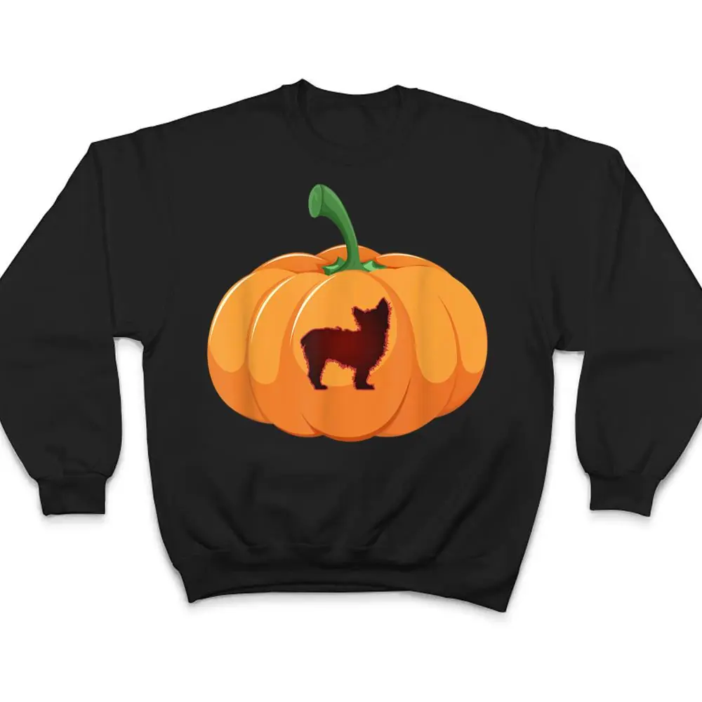 Yorkie-Halloween-Dog-Pumpkin-T-Shirt-4 Yorkie Halloween Dog Pumpkin T Shirt