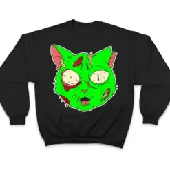 Zombie Cat Lazy Halloween Costume Scary Creepy Spooky Animal T Shirt Zombie Cat Lazy Halloween Costume Scary Creepy Spooky Animal T Shirt