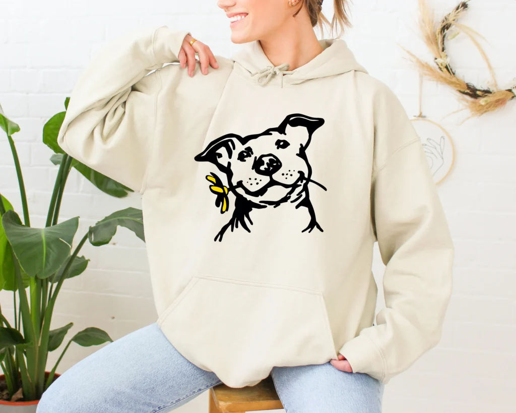 Brighten Your Day with a Funny Dog Printed Hoodie Brighten Your Day with a Funny Dog Printed Hoodie