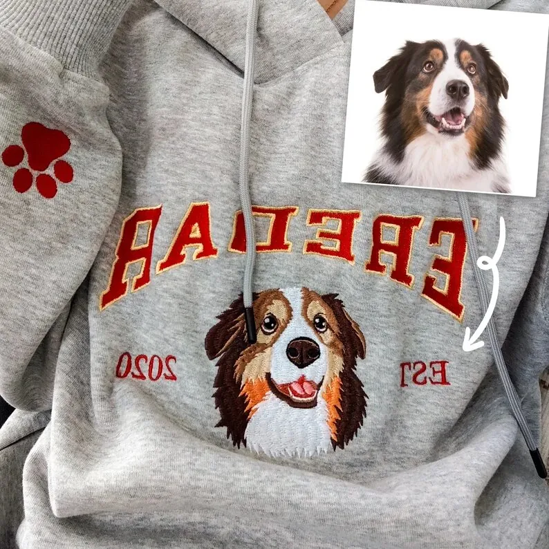 Show Off Your Furry Friend with a Stylish Pet Printed Hoodie Show Off Your Furry Friend with a Stylish Pet Printed Hoodie