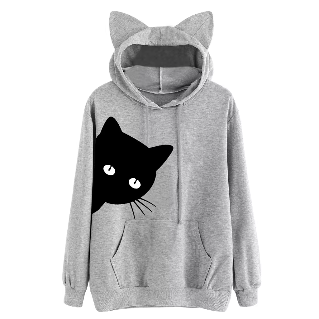 Purrfectly Cozy: The Cat-Printed Hoodie You Never Knew You Needed Purrfectly Cozy: The Cat-Printed Hoodie You Never Knew You Needed