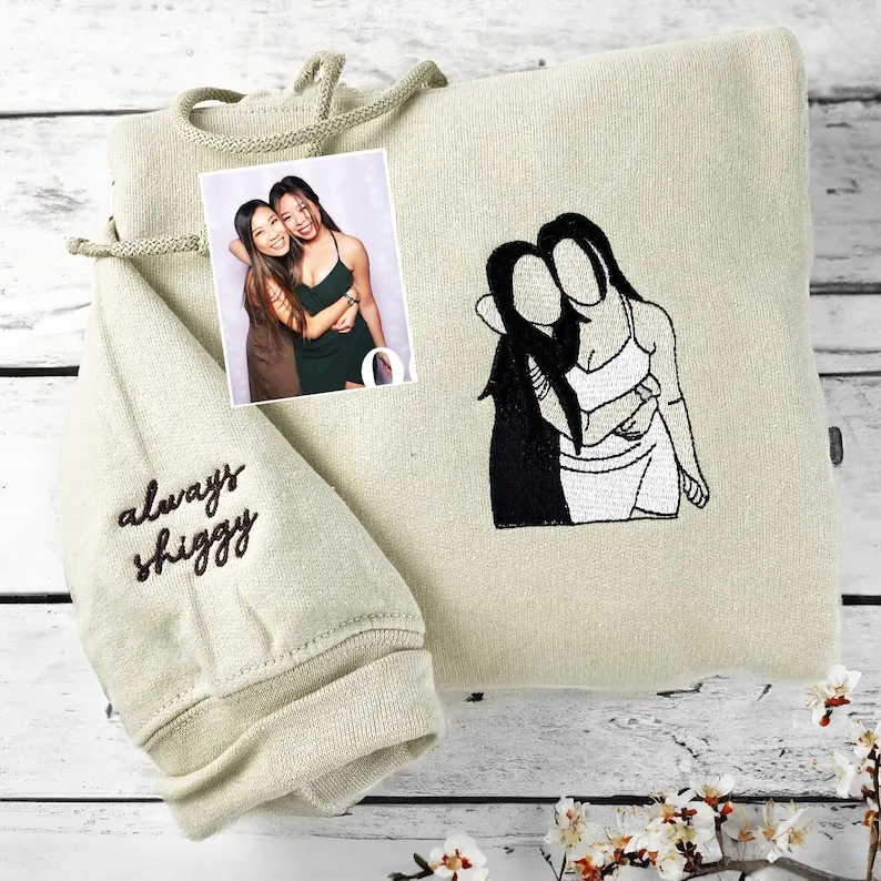 30632827-r-il-ad8755-6575060770-il_794xN.6575060770_c3o3 Family Reunion, Custom Embroidered Portrait Sweatshirt From Photo, Embroidery Shirt for Daddy, Christmas Embroidered Family Shirt