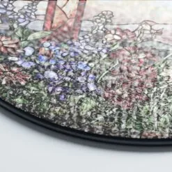 Cross Sunset Window Glass, Suncatcher Window Hanging, Indoor Decor, Stained Glass Gift, Christian Cross, Christmas Jesus Gift, Window Decor